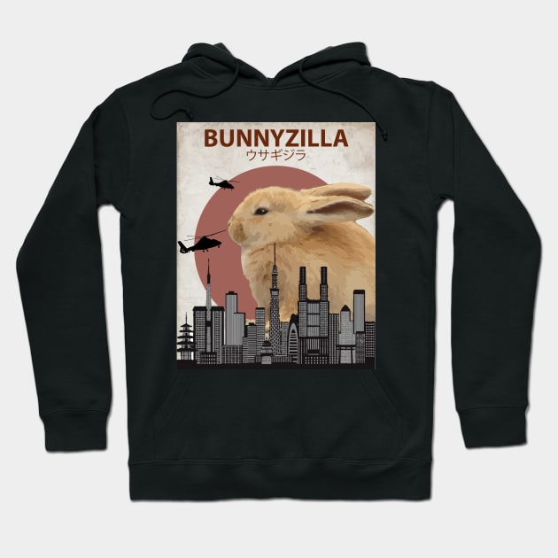 Bunnyzilla - Giant Bunny Rabbit Hoodie by Animalzilla